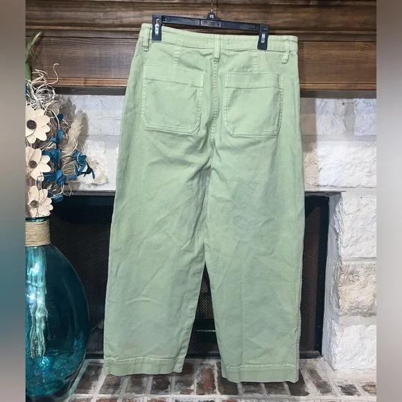 Madewell Curvy Slim Emmett Wide-Leg Crop Pants tall long Inseam - Picture 5 of 13